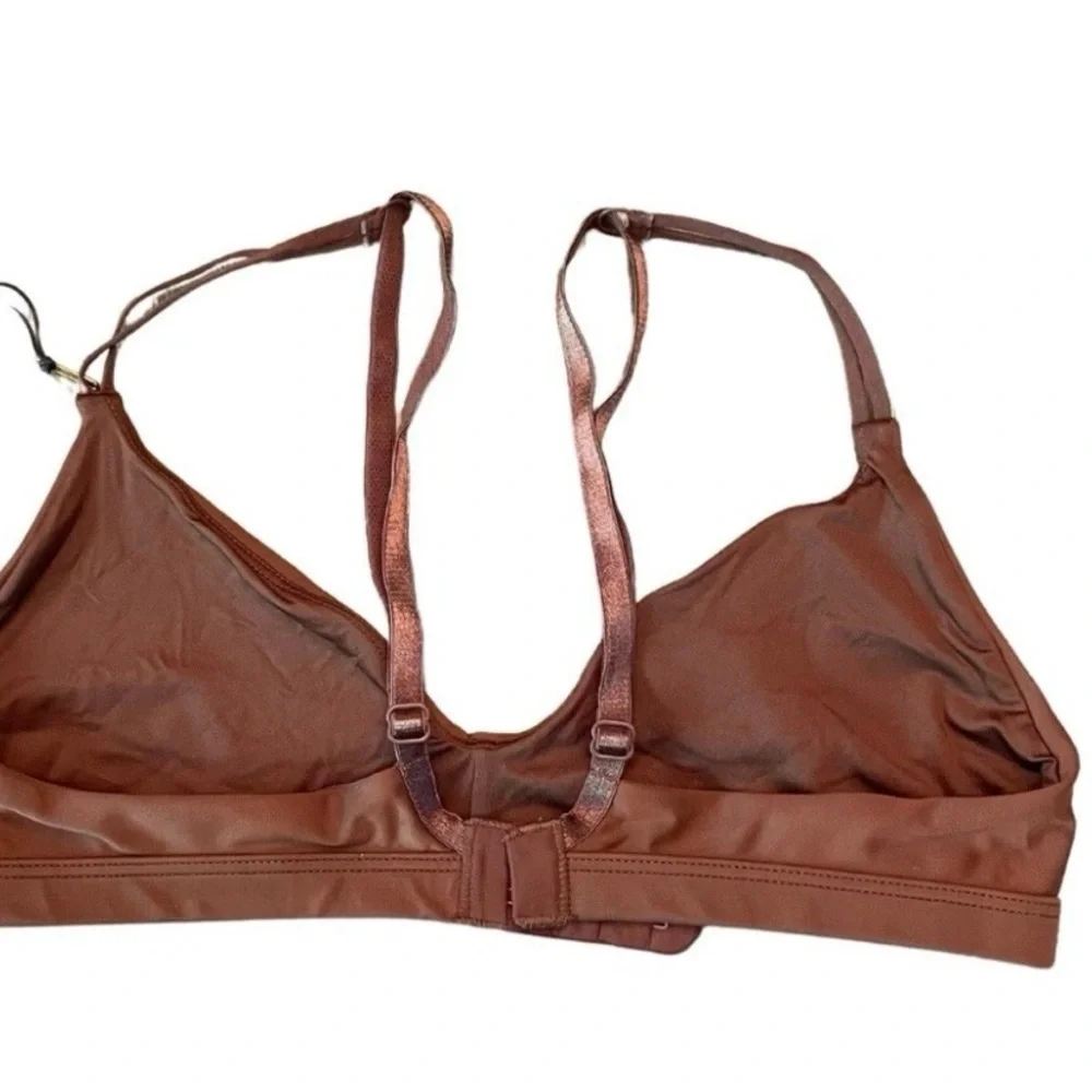 Nude Barre Seamless Wireless Bralette Cocoa Brown‎ Medium NWT